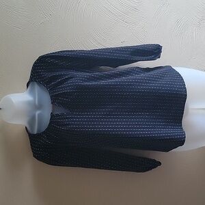 4/$20 Jon & Anna Black Polka Dot blouse size M